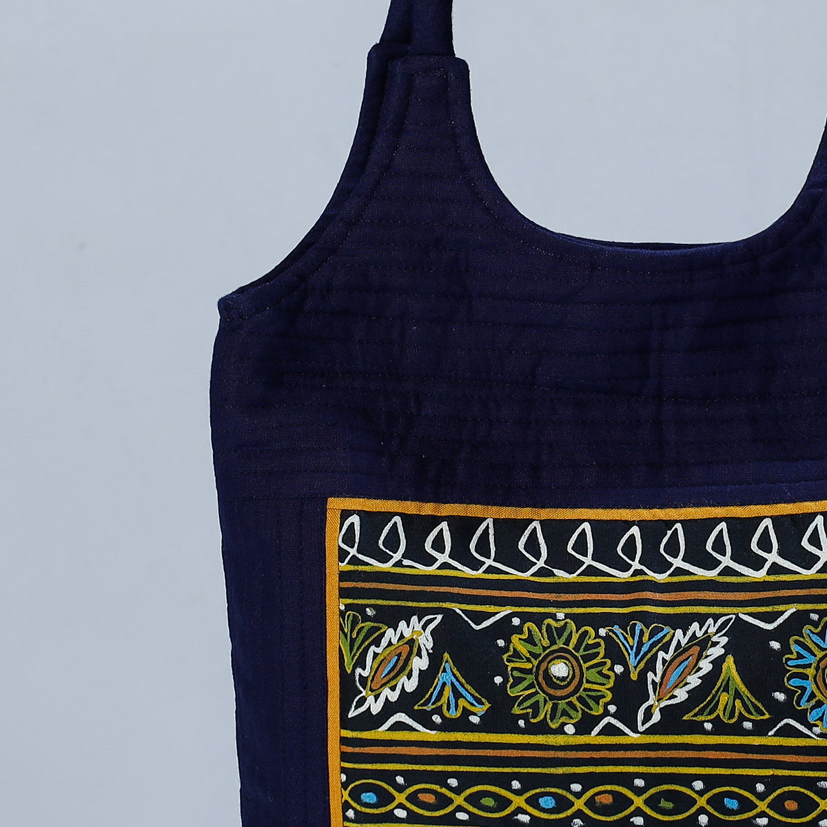 Traditional Rogan Hand Painted Mashru Shoulder Bag