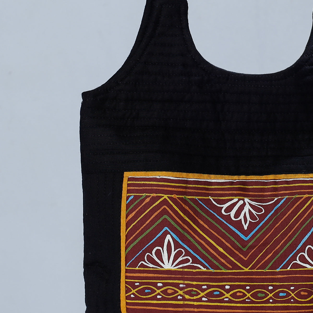 Traditional Rogan Hand Painted Mashru Shoulder Bag