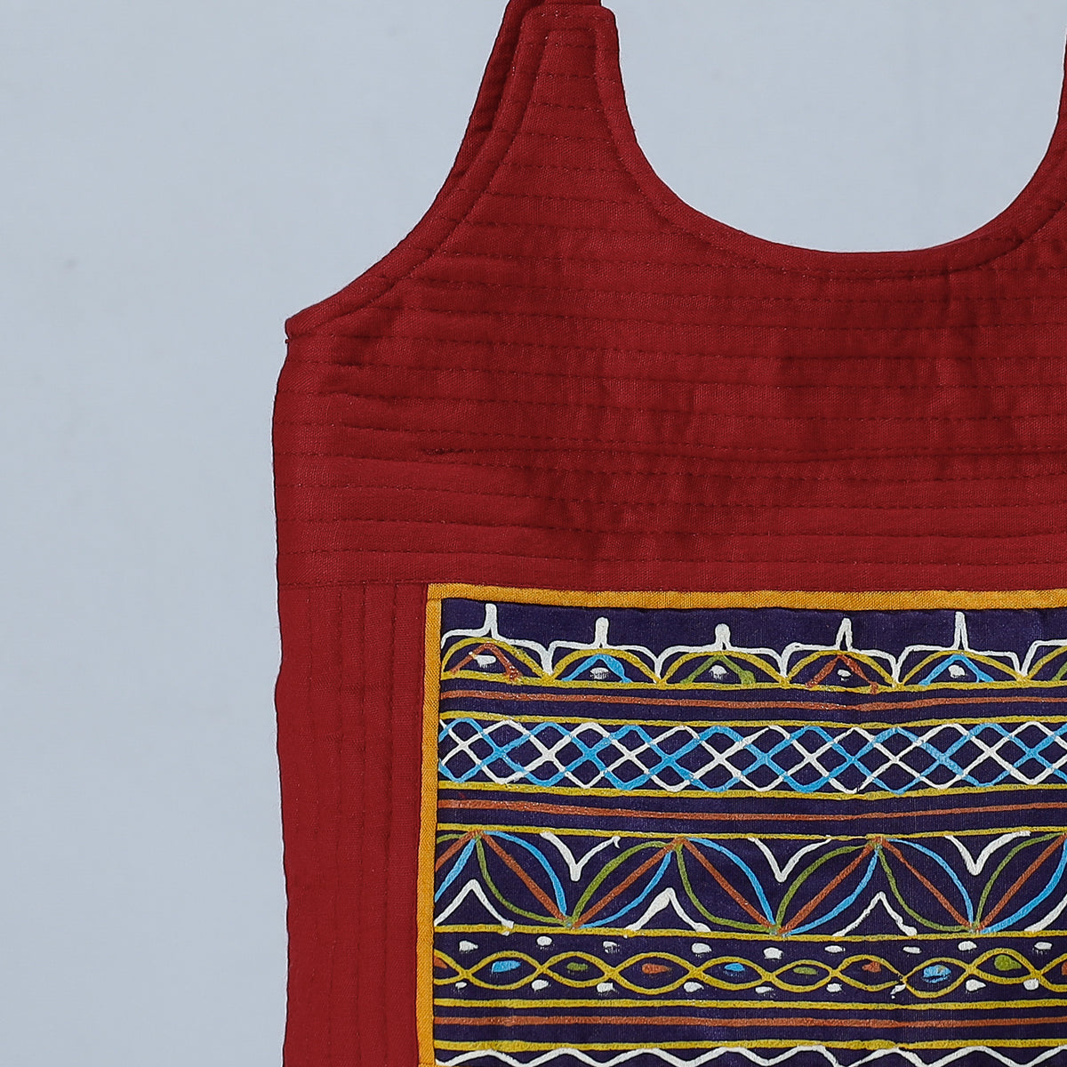 Traditional Rogan Hand Painted Mashru Shoulder Bag