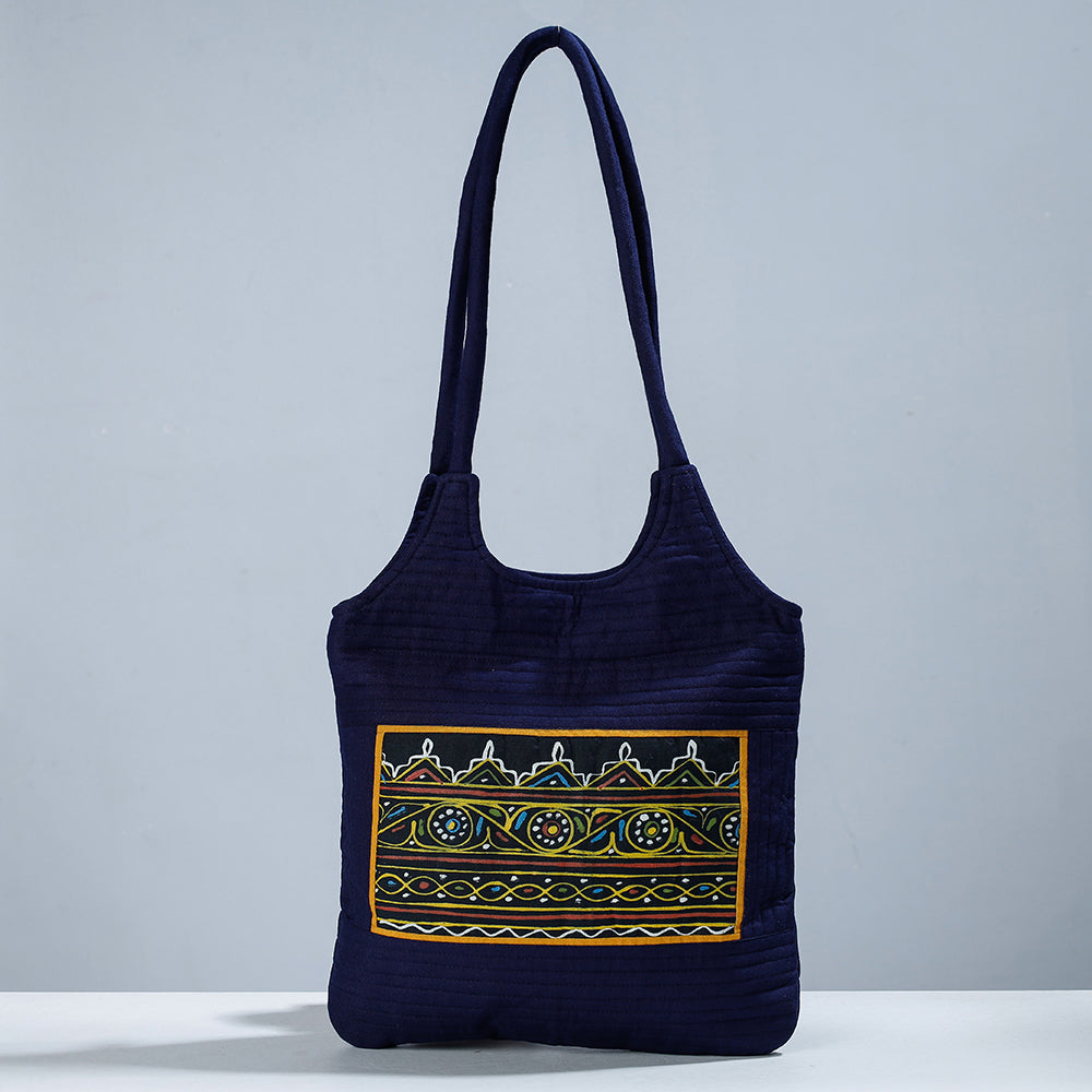 Traditional Rogan Hand Painted Mashru Shoulder Bag