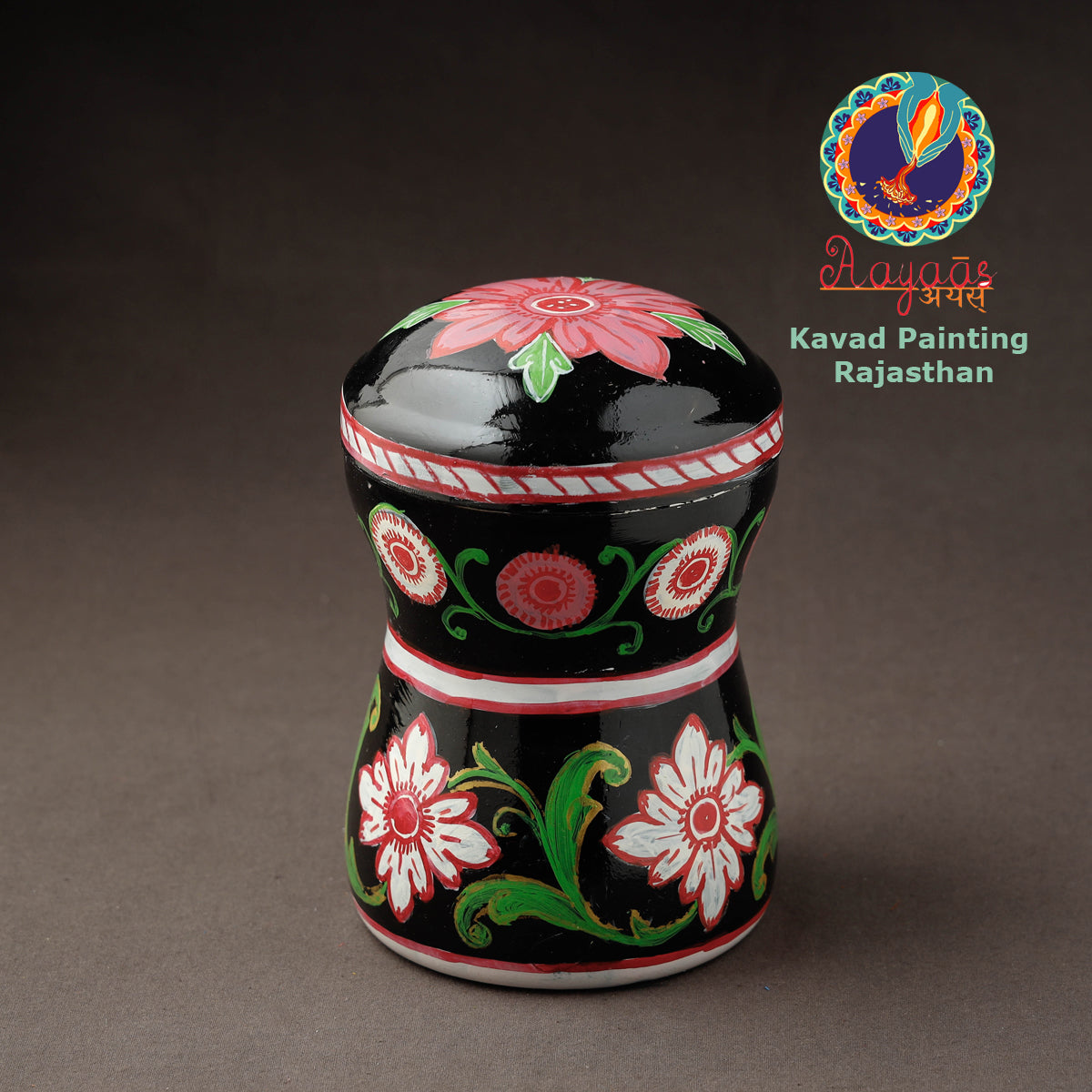 Kavad Handpainted Stainless Steel Multi Utility Container