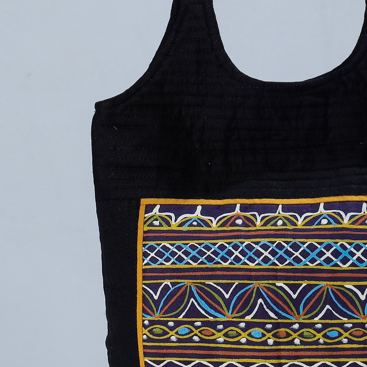 Traditional Rogan Hand Painted Mashru Shoulder Bag