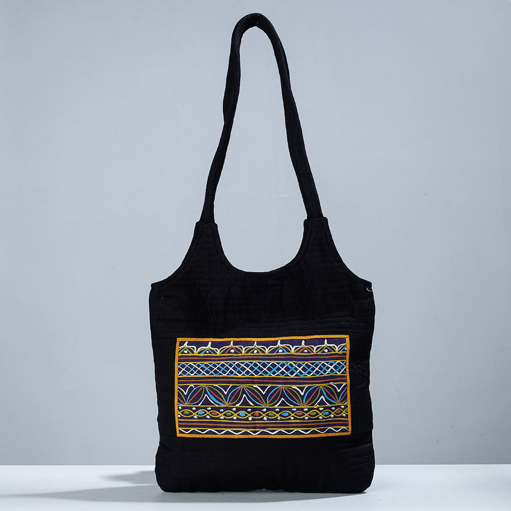 Traditional Rogan Hand Painted Mashru Shoulder Bag