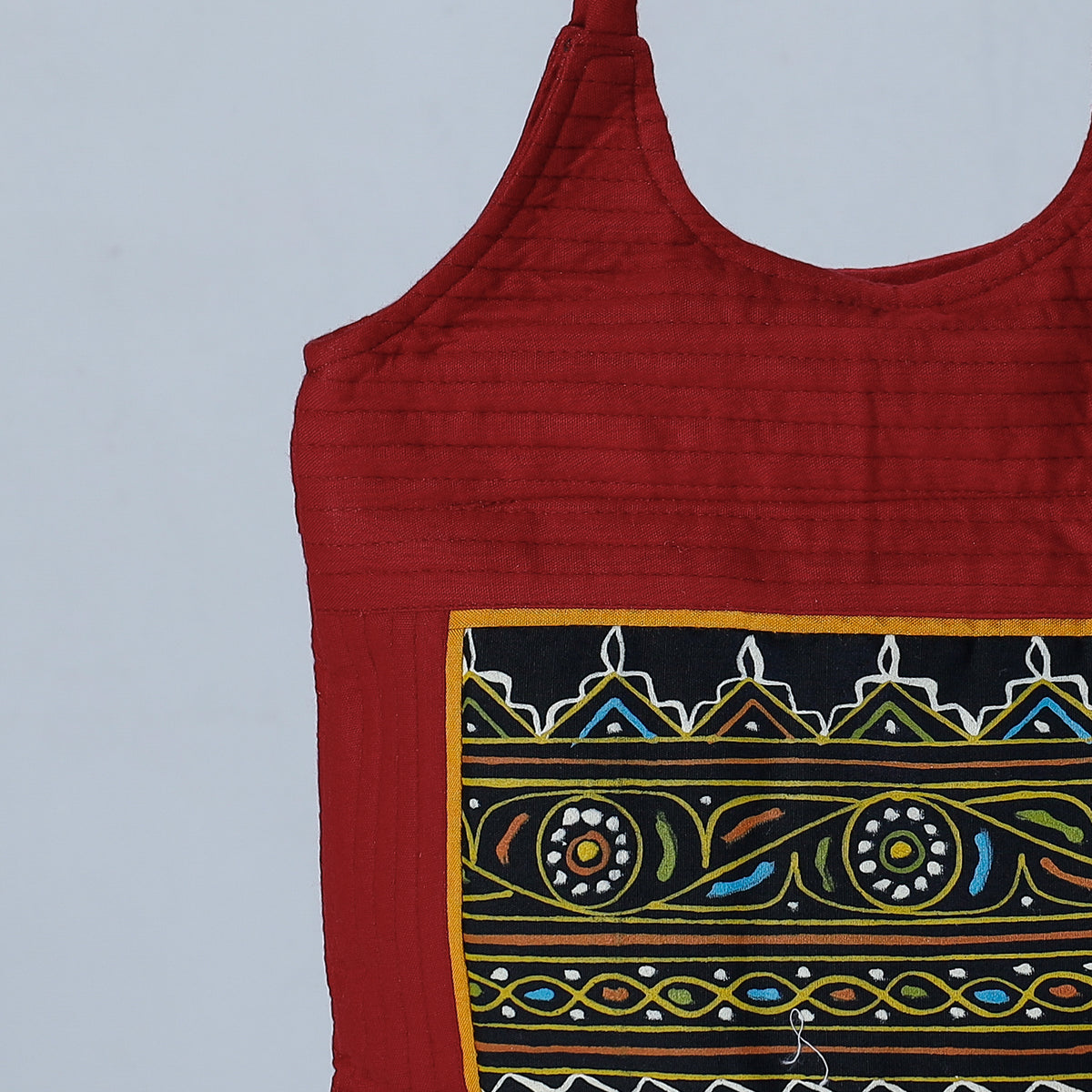 Traditional Rogan Hand Painted Mashru Shoulder Bag