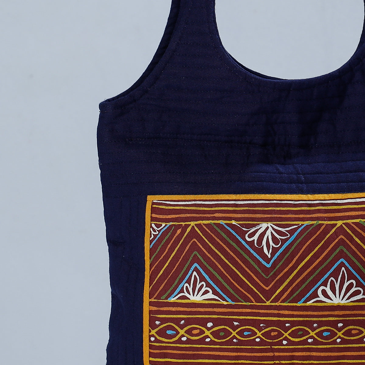 Traditional Rogan Hand Painted Mashru Shoulder Bag