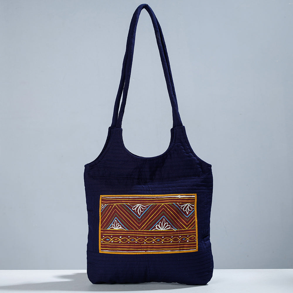 Traditional Rogan Hand Painted Mashru Shoulder Bag