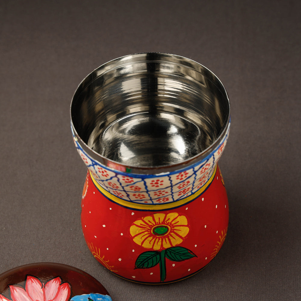 Kavad Handpainted Stainless Steel Multi Utility Container