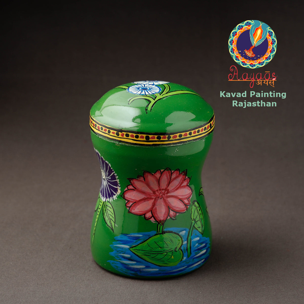 Kavad Handpainted Stainless Steel Multi Utility Container