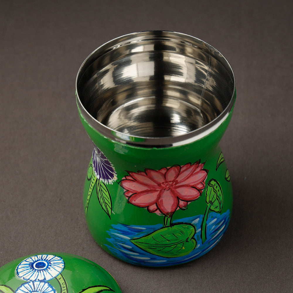 Kavad Handpainted Stainless Steel Multi Utility Container