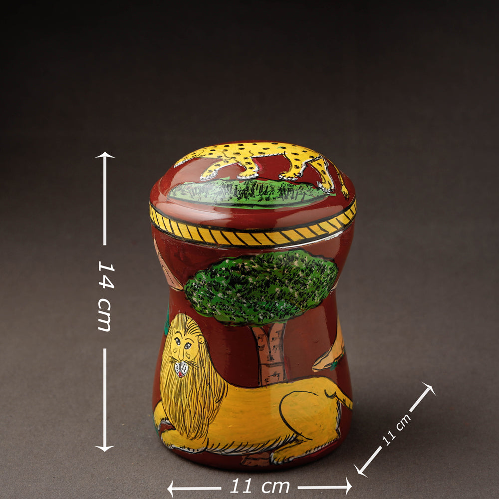 Kavad Handpainted Stainless Steel Multi Utility Container