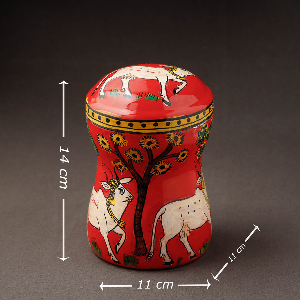 Kavad Handpainted Stainless Steel Multi Utility Container