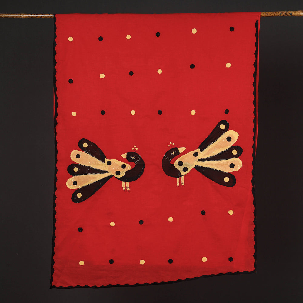 Applique Patti Kaam Pure Cotton Saree from Rampur