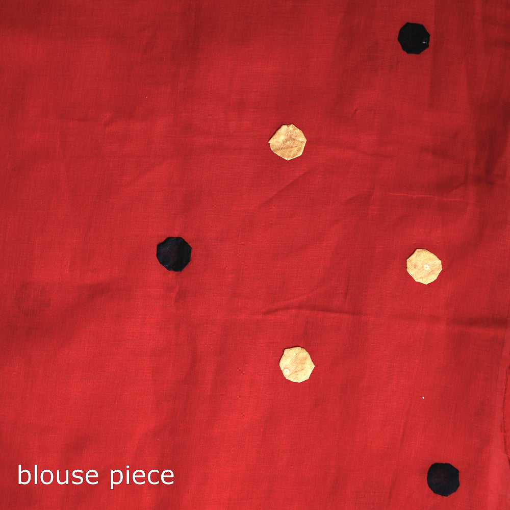 Applique Patti Kaam Pure Cotton Saree from Rampur