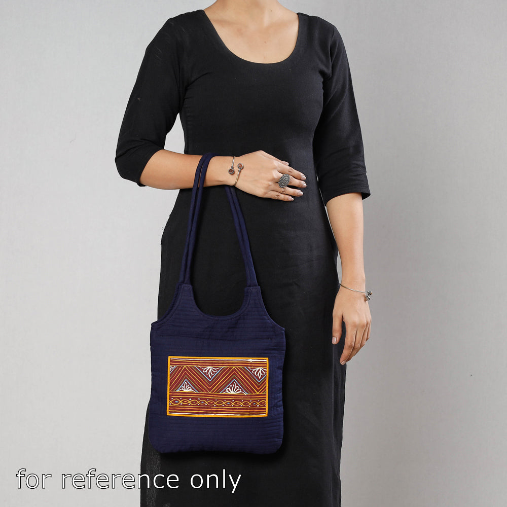 Traditional Rogan Hand Painted Mashru Shoulder Bag