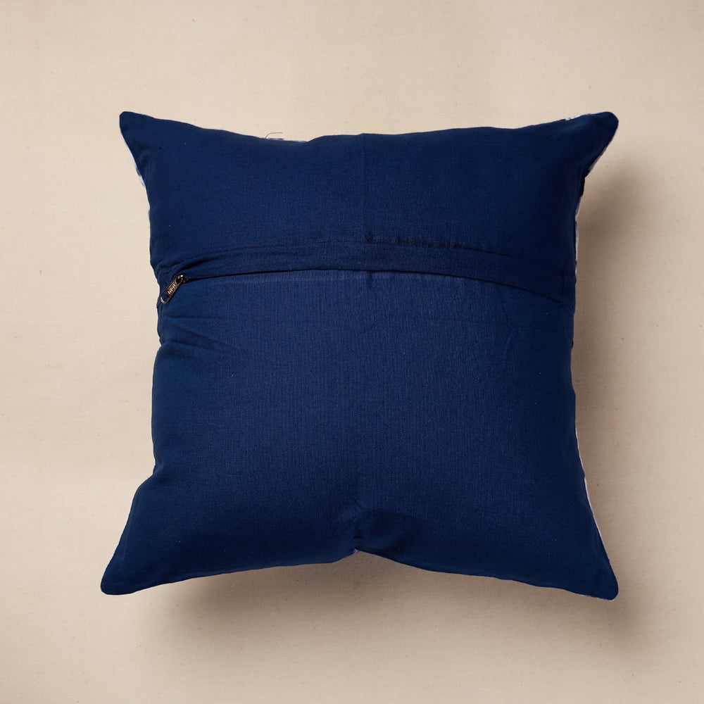 Shibori Tie-Dye Cotton Cushion Cover (16 x 16 in)