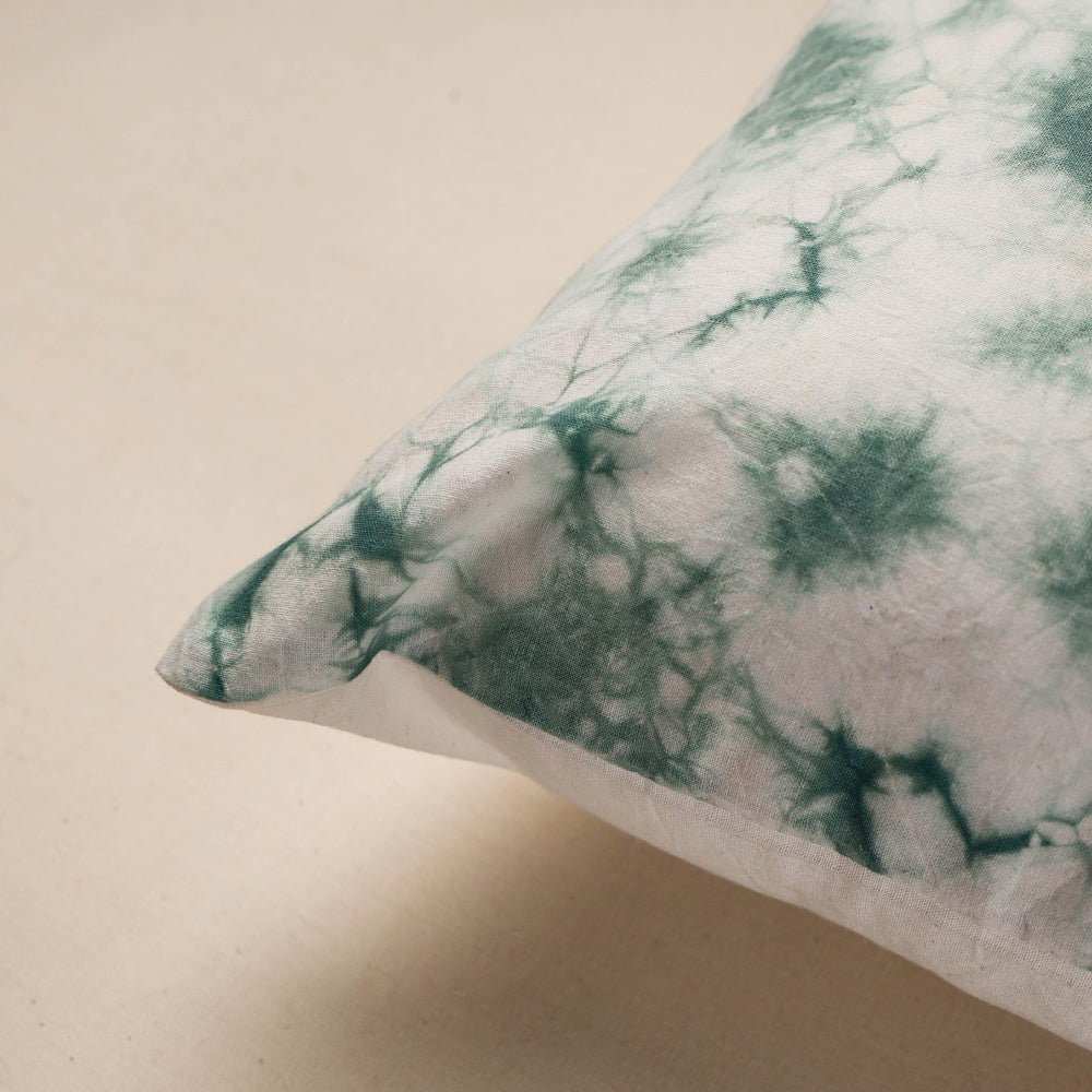 Shibori Tie-Dye Cotton Cushion Cover (16 x 16 in)