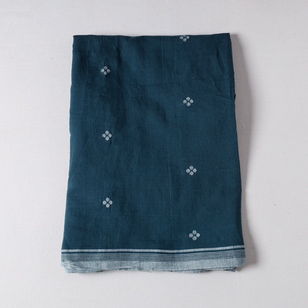 Burdwan Bengal Jamdani Buti Handloom Washed Cotton Precut Fabric