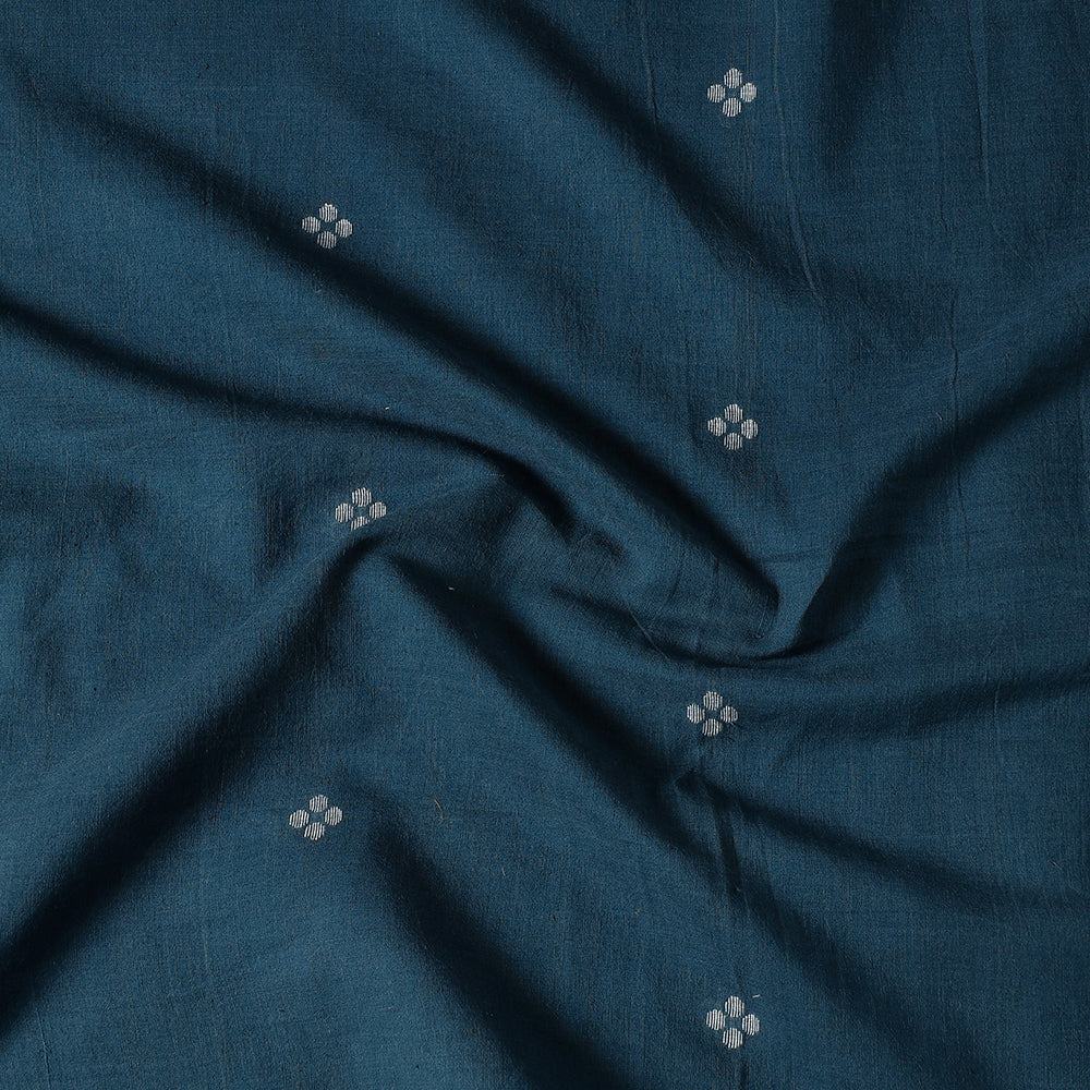 Burdwan Bengal Jamdani Buti Handloom Washed Cotton Precut Fabric