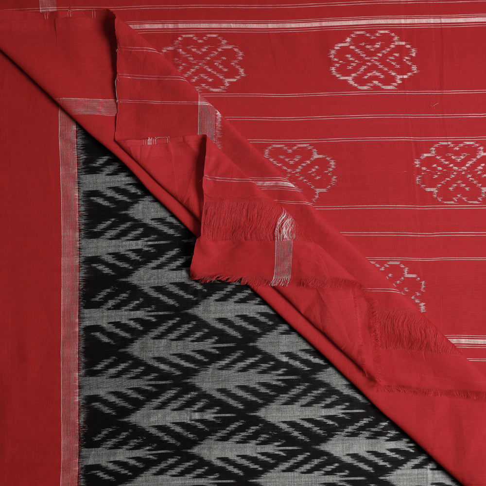 Pochampally Woven Double Ikat Traditional Handloom Mercerised Cotton Saree