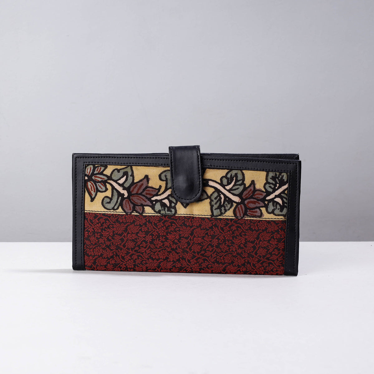 Handpainted Kalamkari Natural Dyed Cotton Clutch
