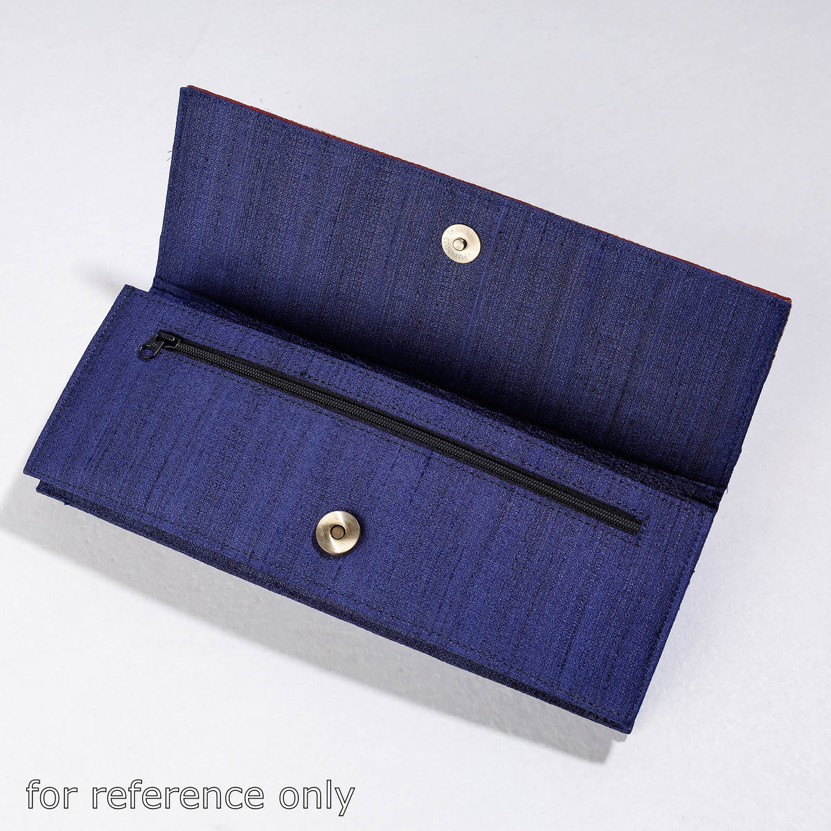 Handpainted Kalamkari Natural Dyed Ghicha Silk Clutch