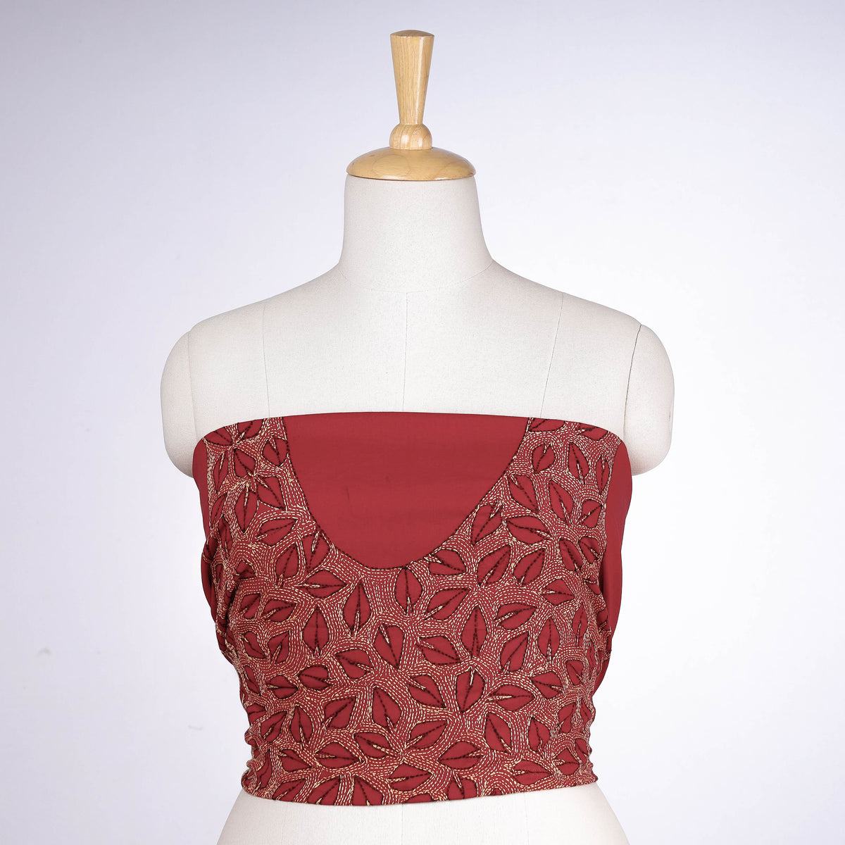 Bengal Kantha Embroidery Pure Cotton Blouse Piece