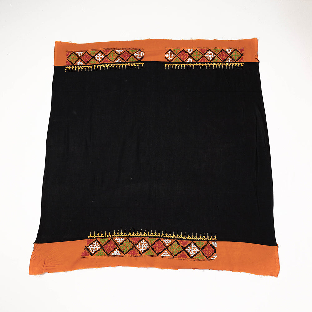 Bengal Kantha Embroidered Kutch Design Pure Cotton Blouse Piece