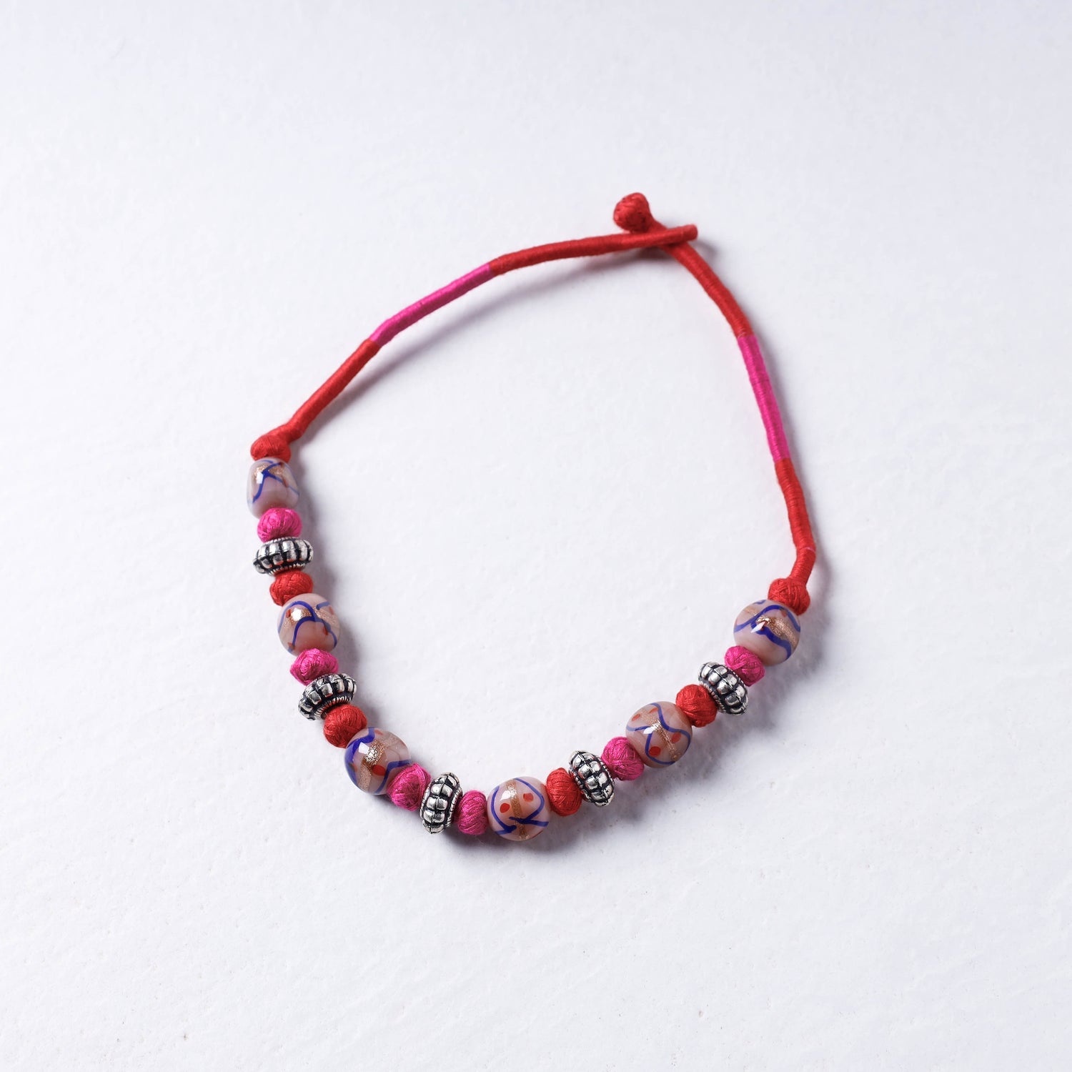 Patwa Thread & Bead Work Necklace by Kailash Patwa