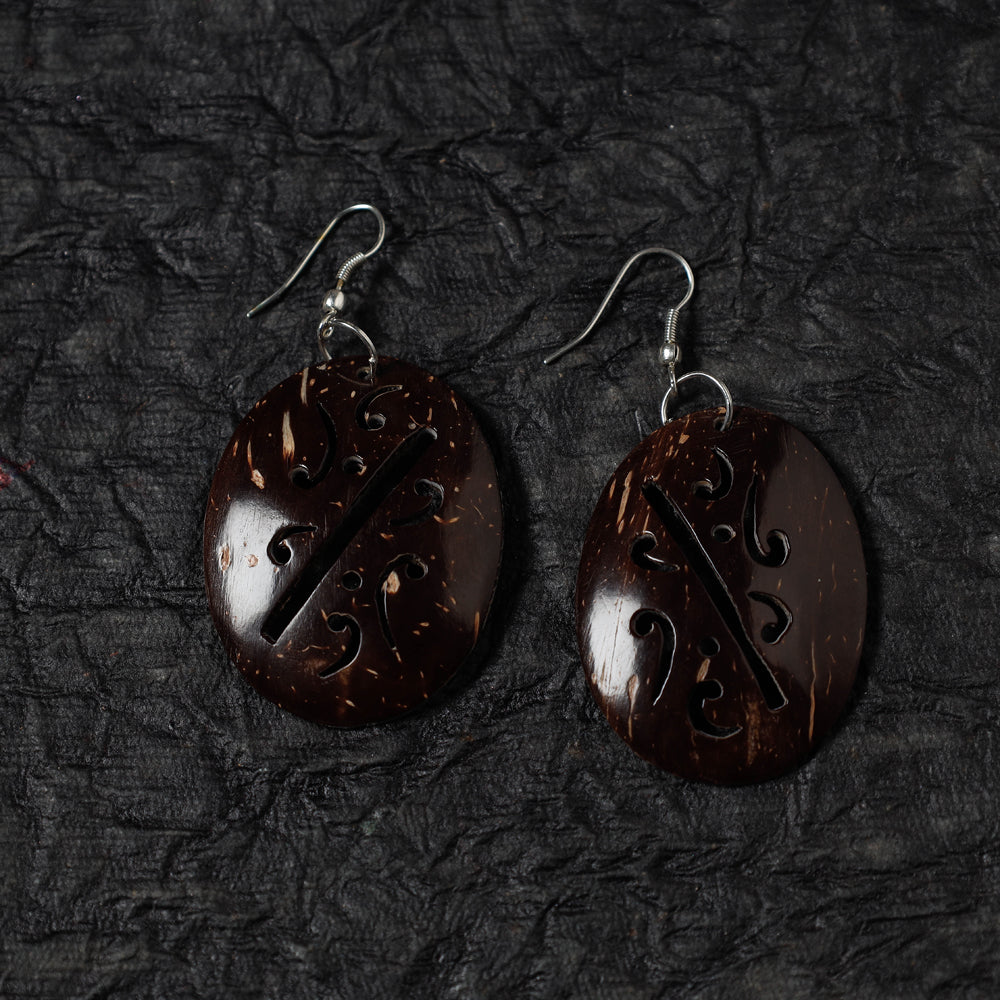 Handcrafted Coconut Shell Earrings