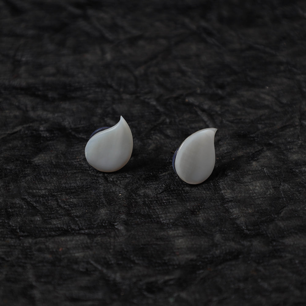 Handcrafted Seashell Stud Earrings