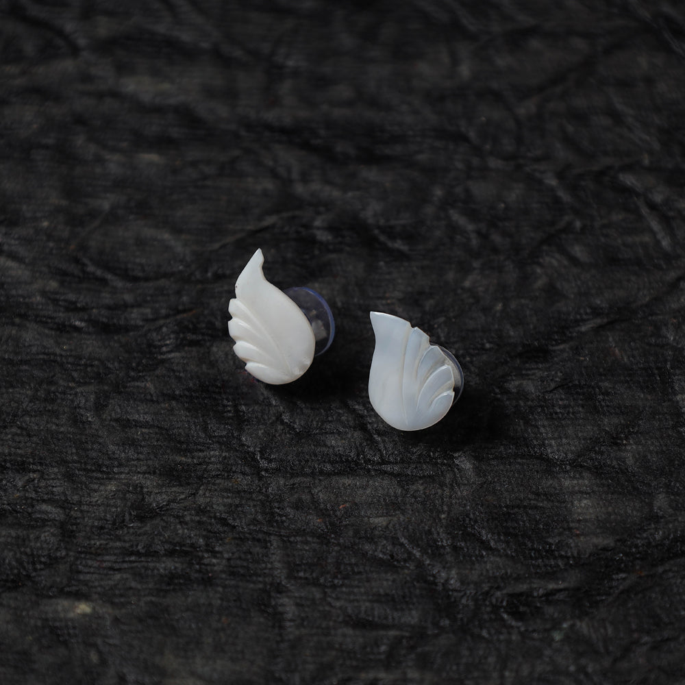 Handcrafted Seashell Stud Earrings