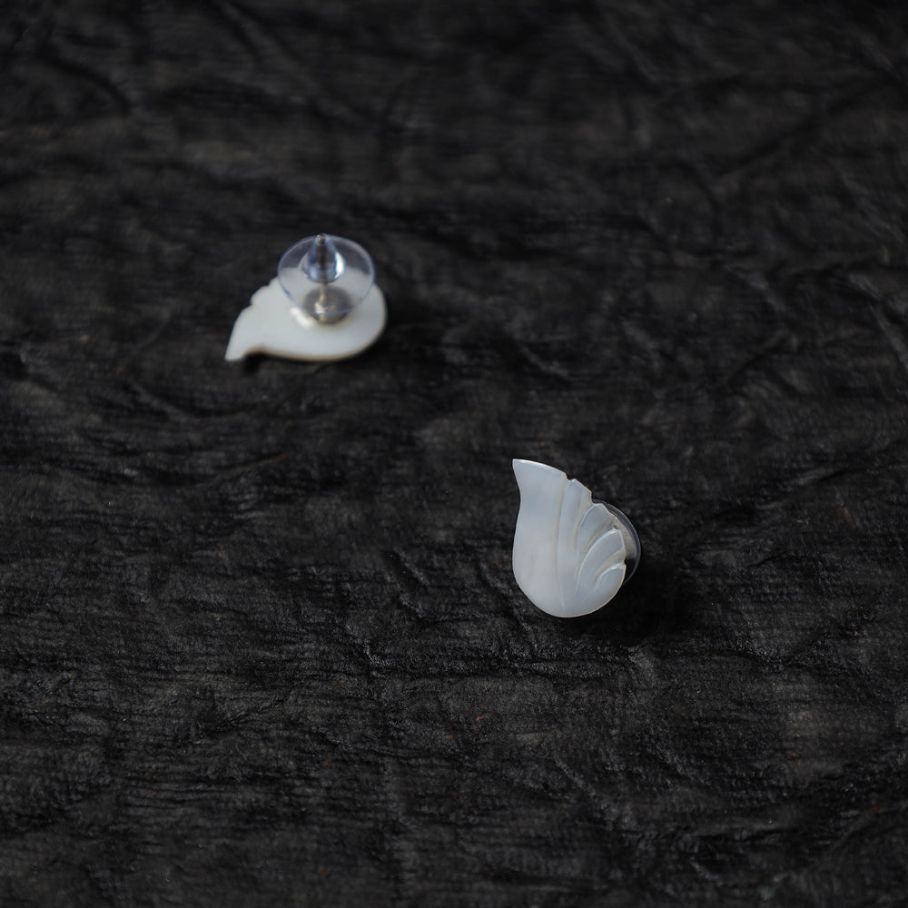 Handcrafted Seashell Stud Earrings