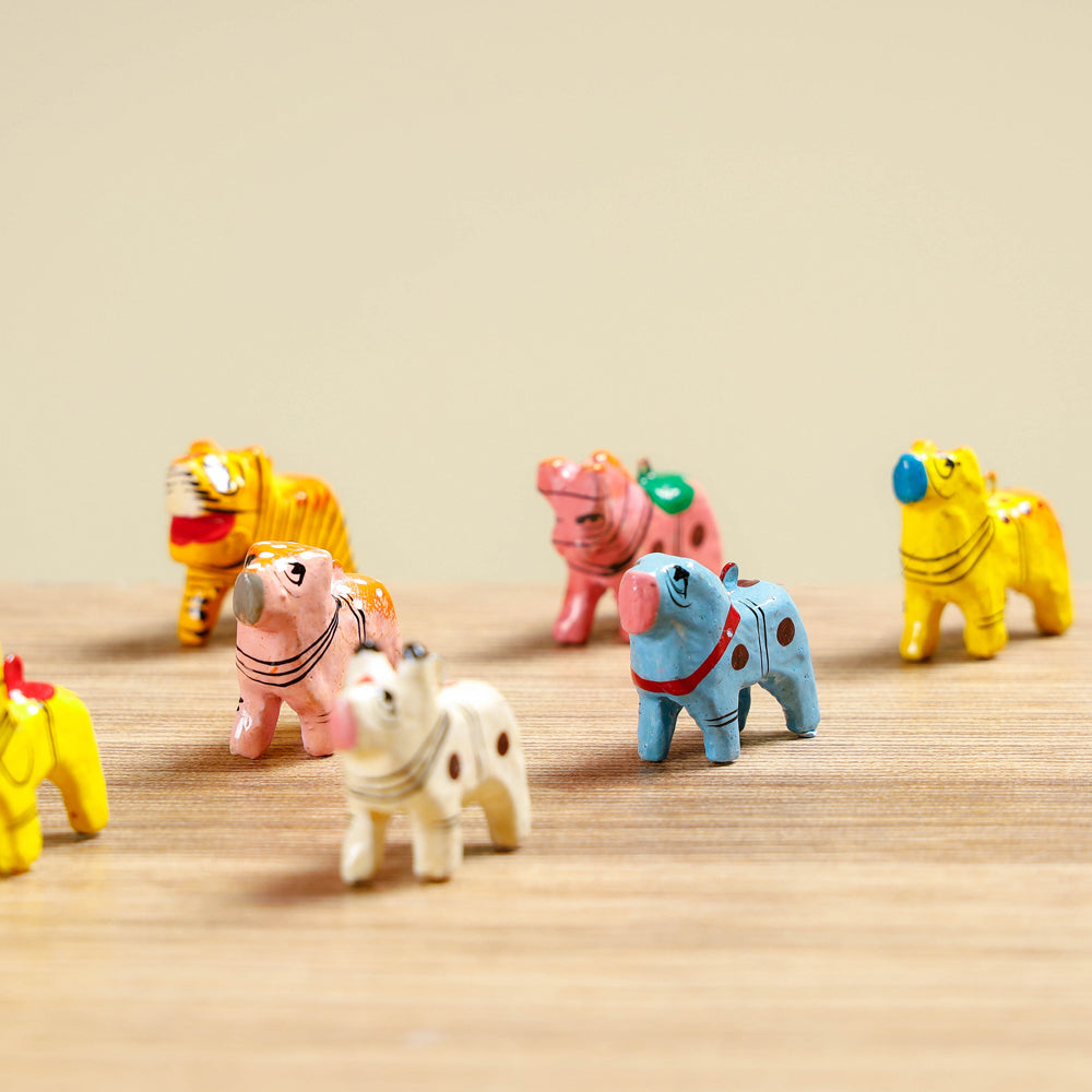 Tiny Animals (Set of 12) - Handpainted Wooden Toy / Home Decor Item