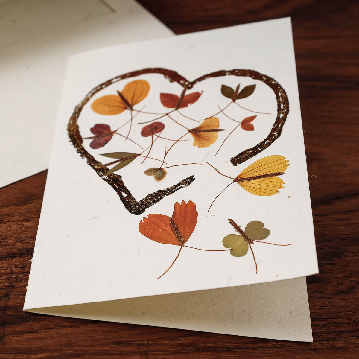 Intricate Flower Art Handmade Paper Greeting Card (Single Piece)
