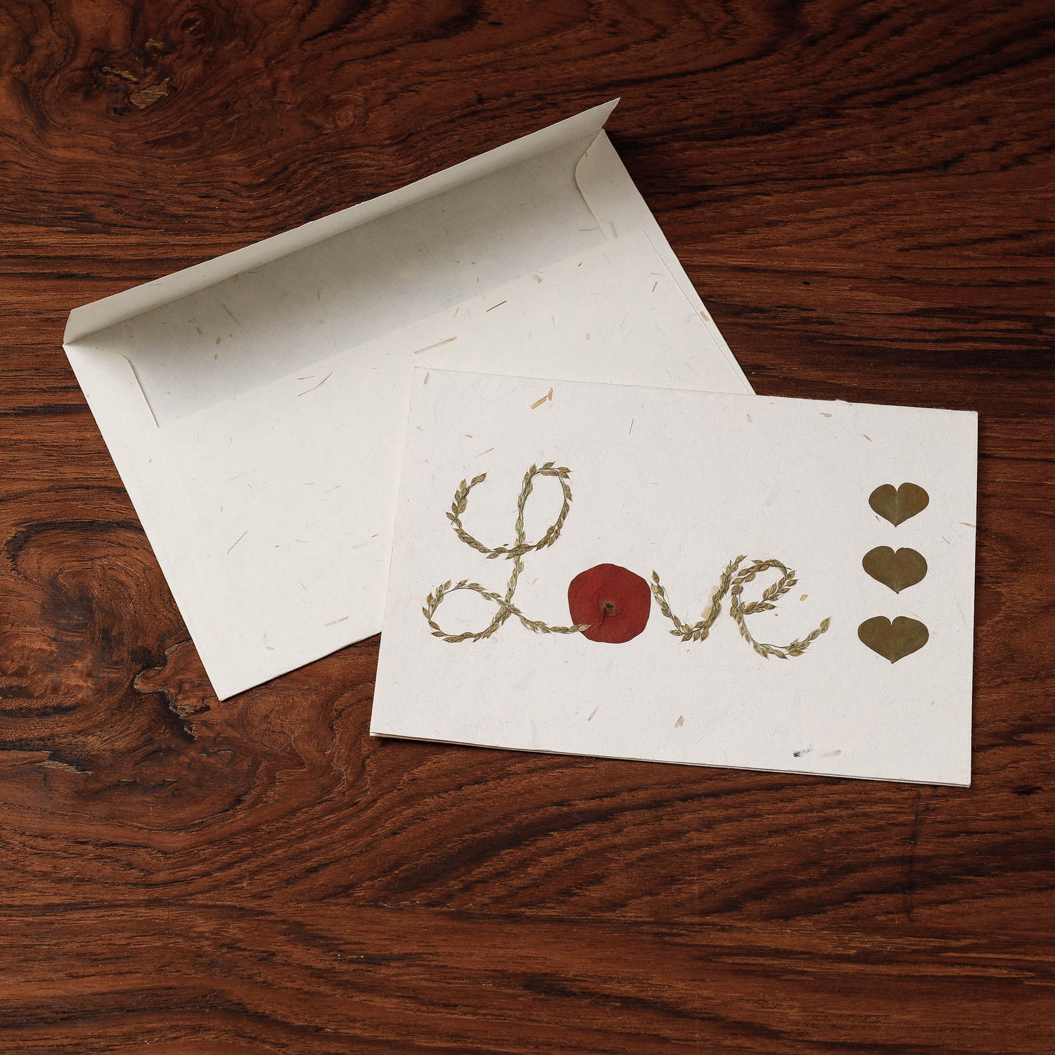 Intricate Flower Art Handmade Paper Greeting Card (Single Piece)