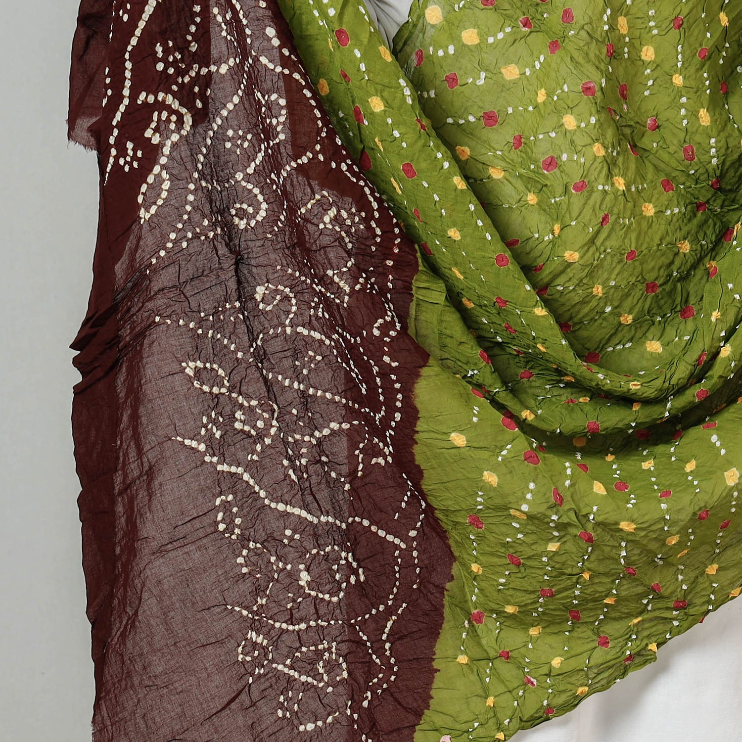 Traditional Kutchi Bandhani Tie-Dye Soft Cotton Dupatta
