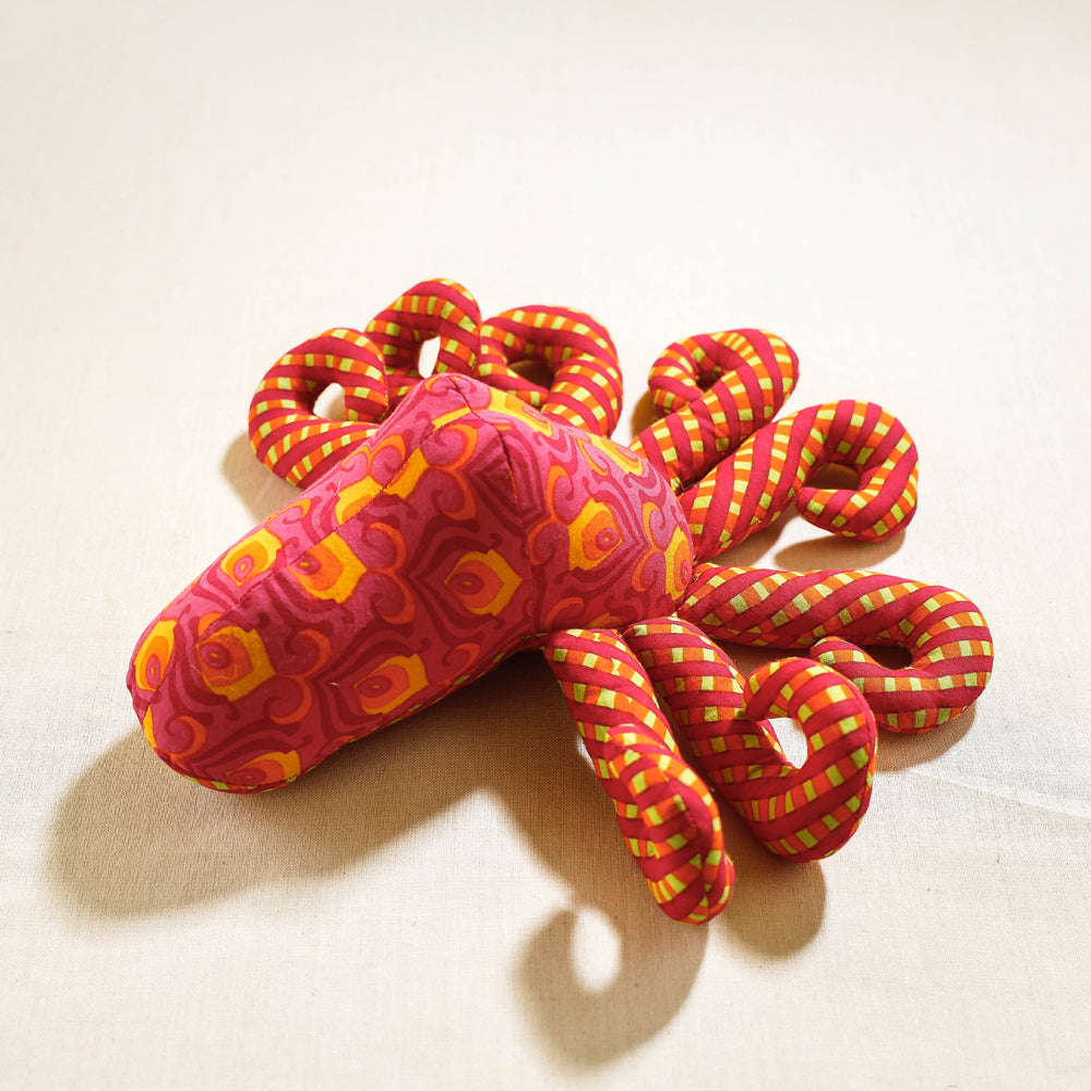 Handmade Blue Mango Stuffed Toy - Octopus