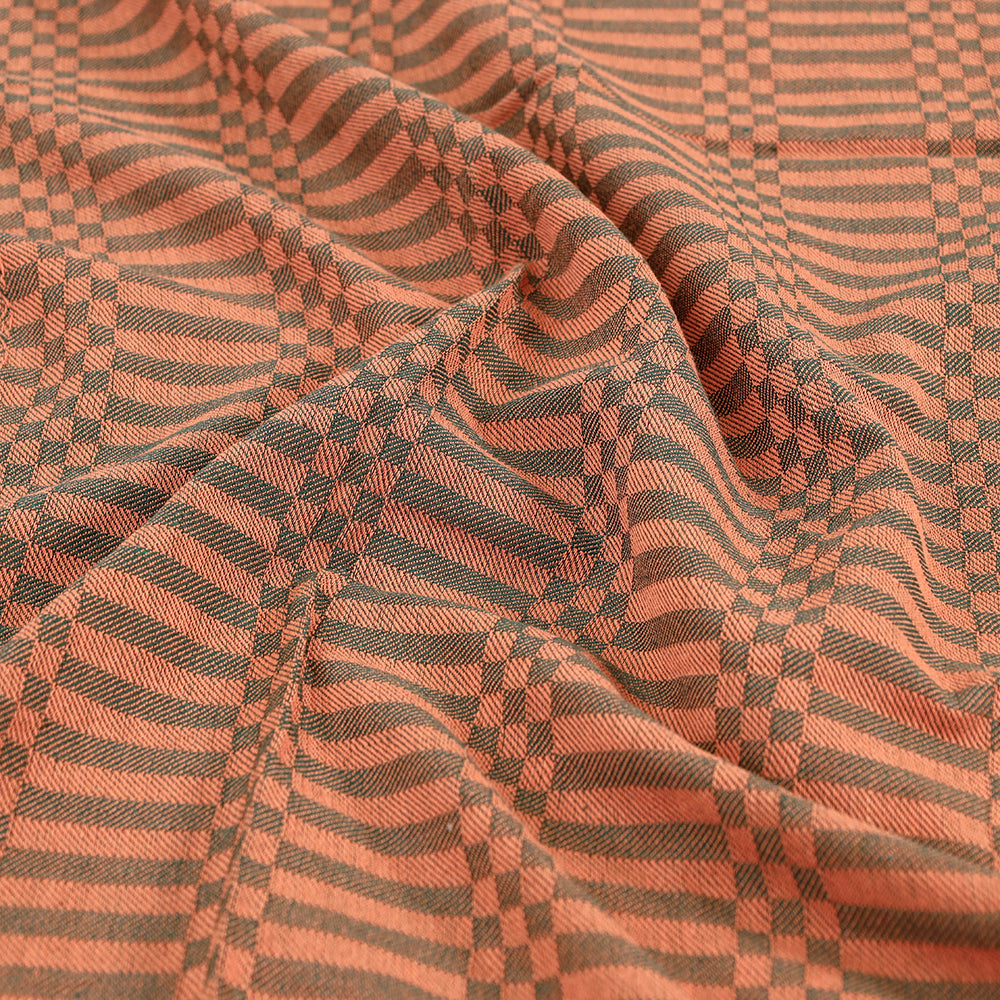Pure Cotton Handloom Double Bedcover from Bijnor by Nizam (106 x 95 in)