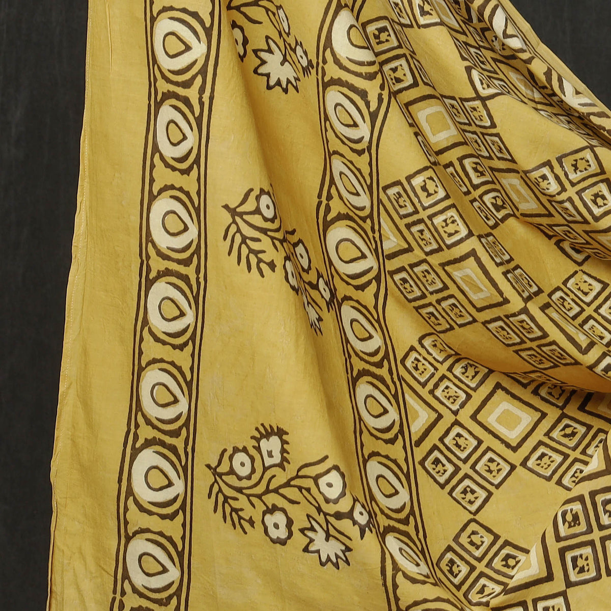 3pc Pipad Block Printing Cotton Suit Material Set