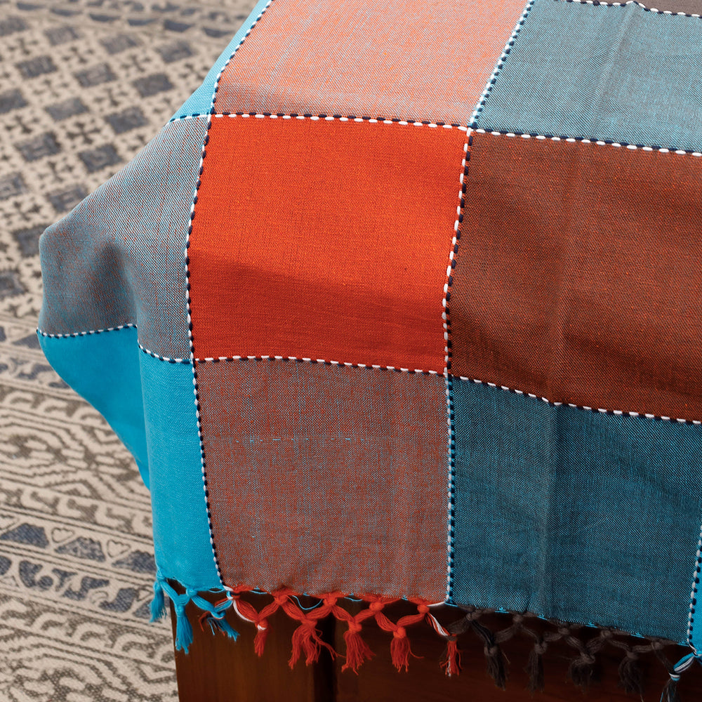 Pure Cotton Handloom Single Bedcover from Bijnor by Nizam (91 x 61 in)