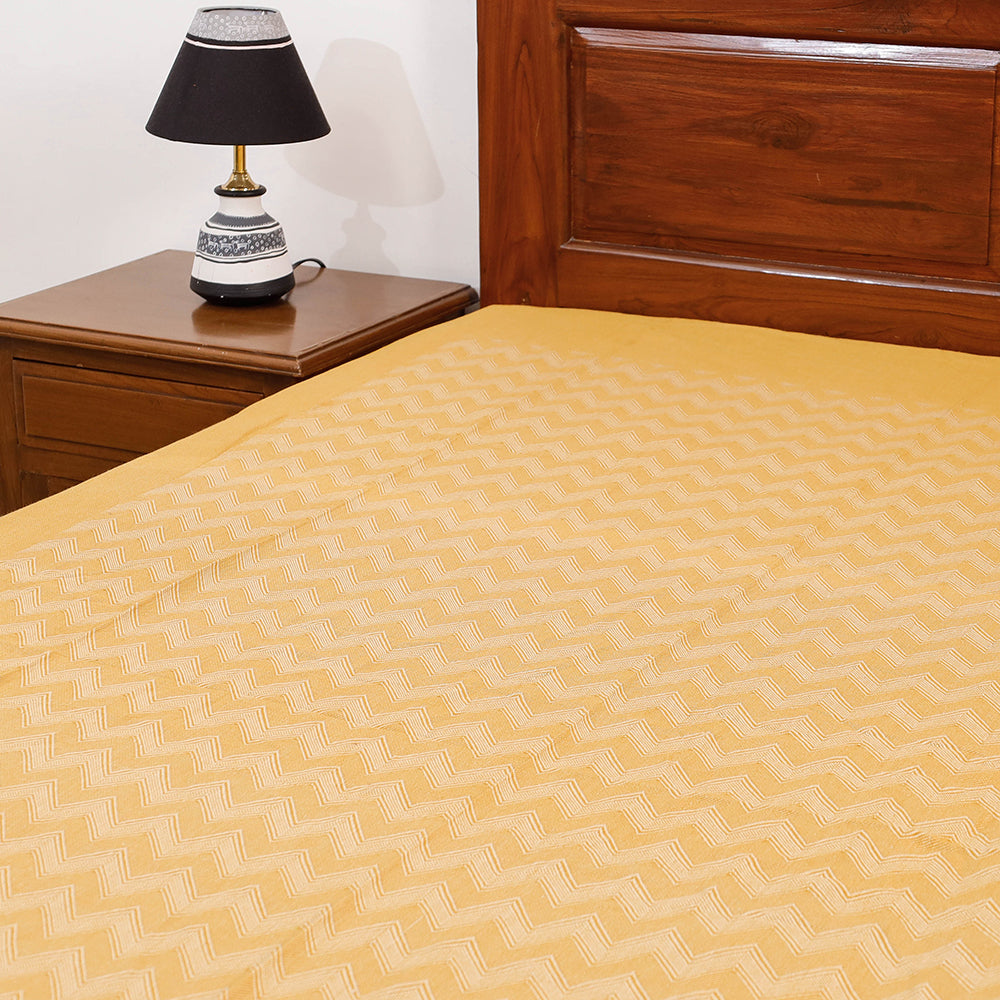 Pure Cotton Handloom Single Bedcover from Bijnor by Nizam (91 x 61 in)