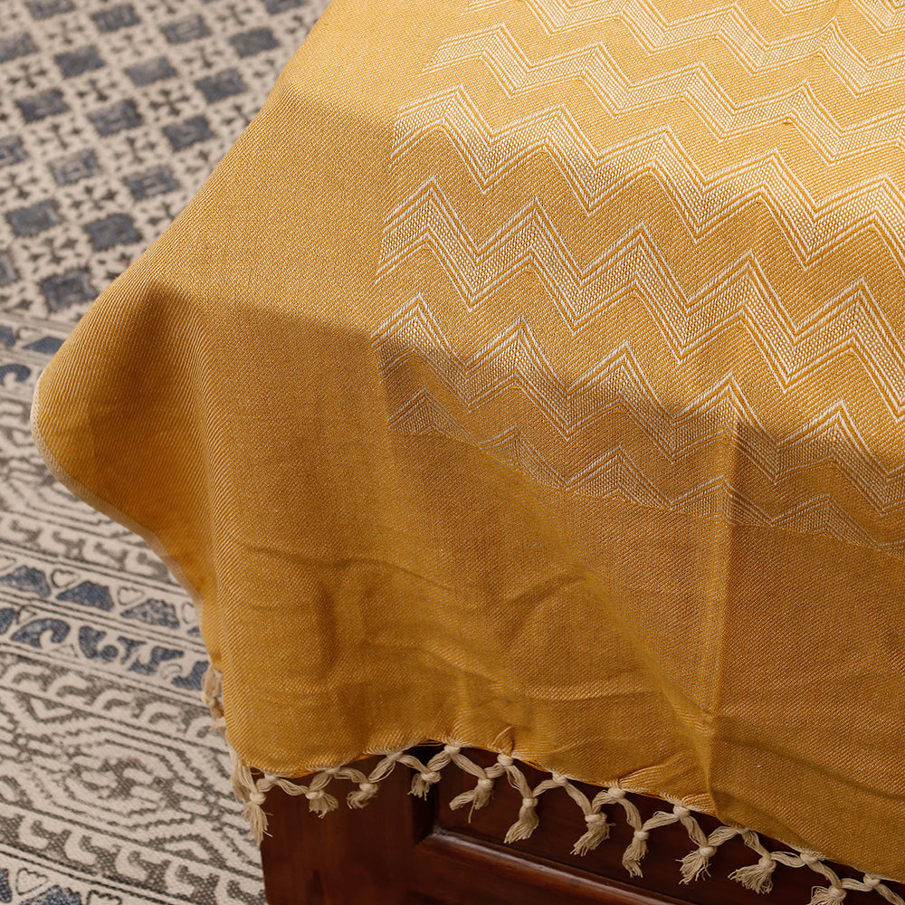 Pure Cotton Handloom Single Bedcover from Bijnor by Nizam (91 x 61 in)