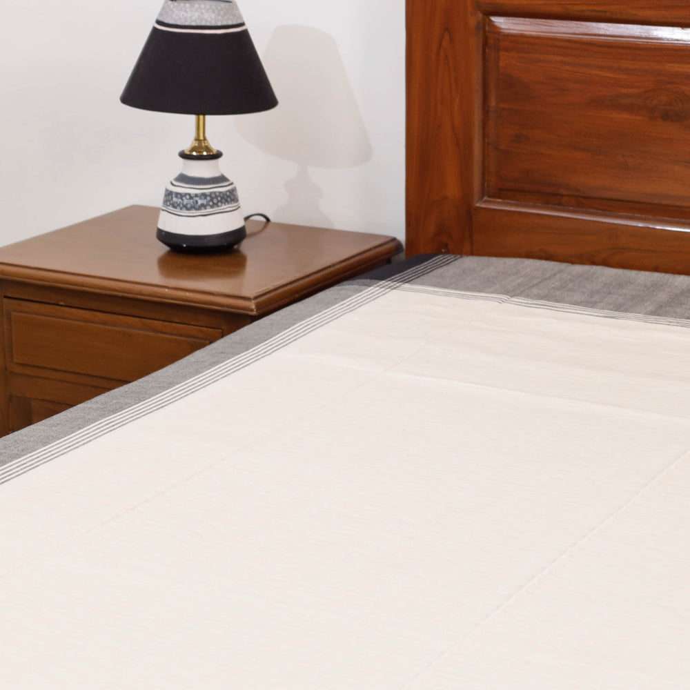 Pure Cotton Handloom Single Bedcover from Bijnor by Nizam (91 x 61 in)