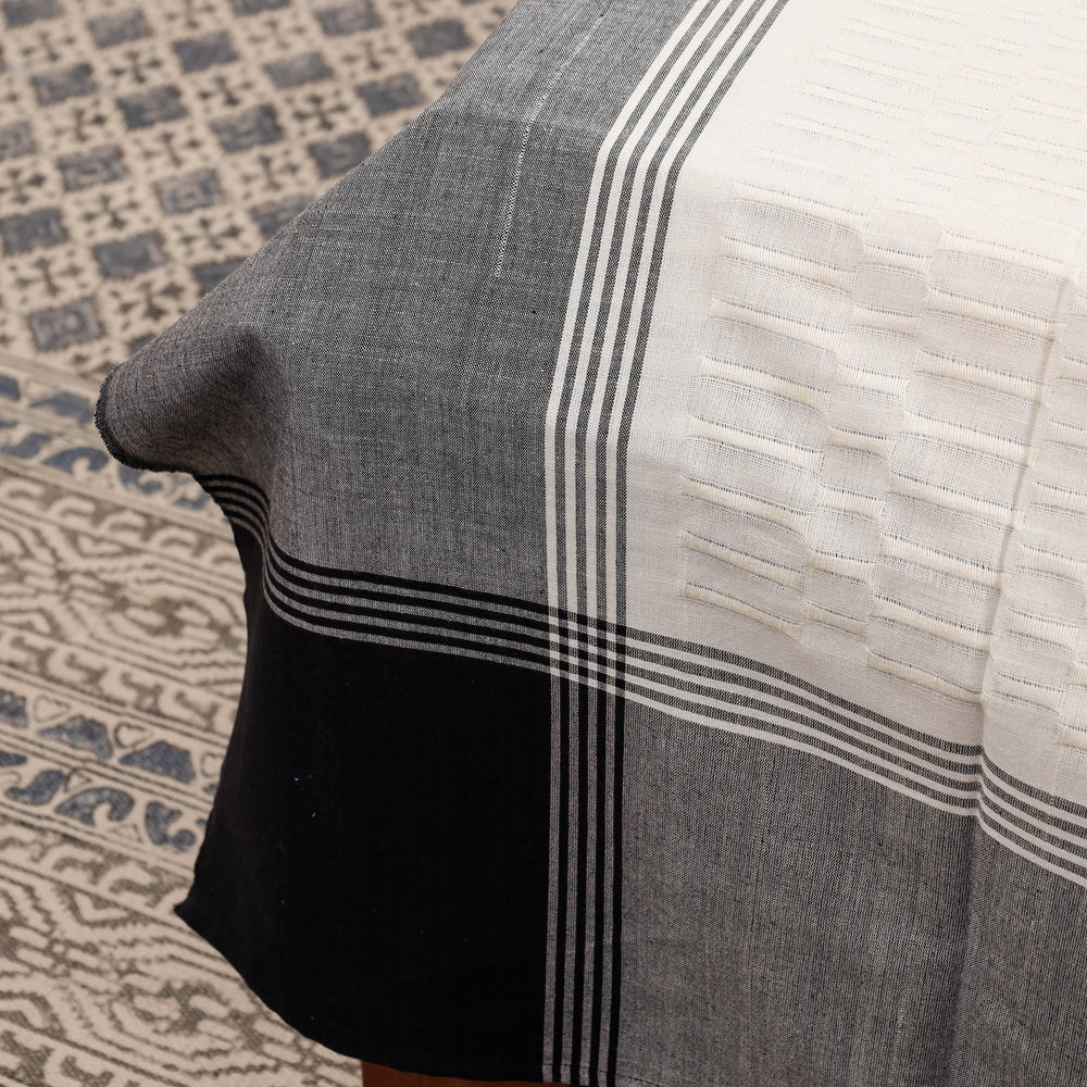 Pure Cotton Handloom Single Bedcover from Bijnor by Nizam (91 x 61 in)
