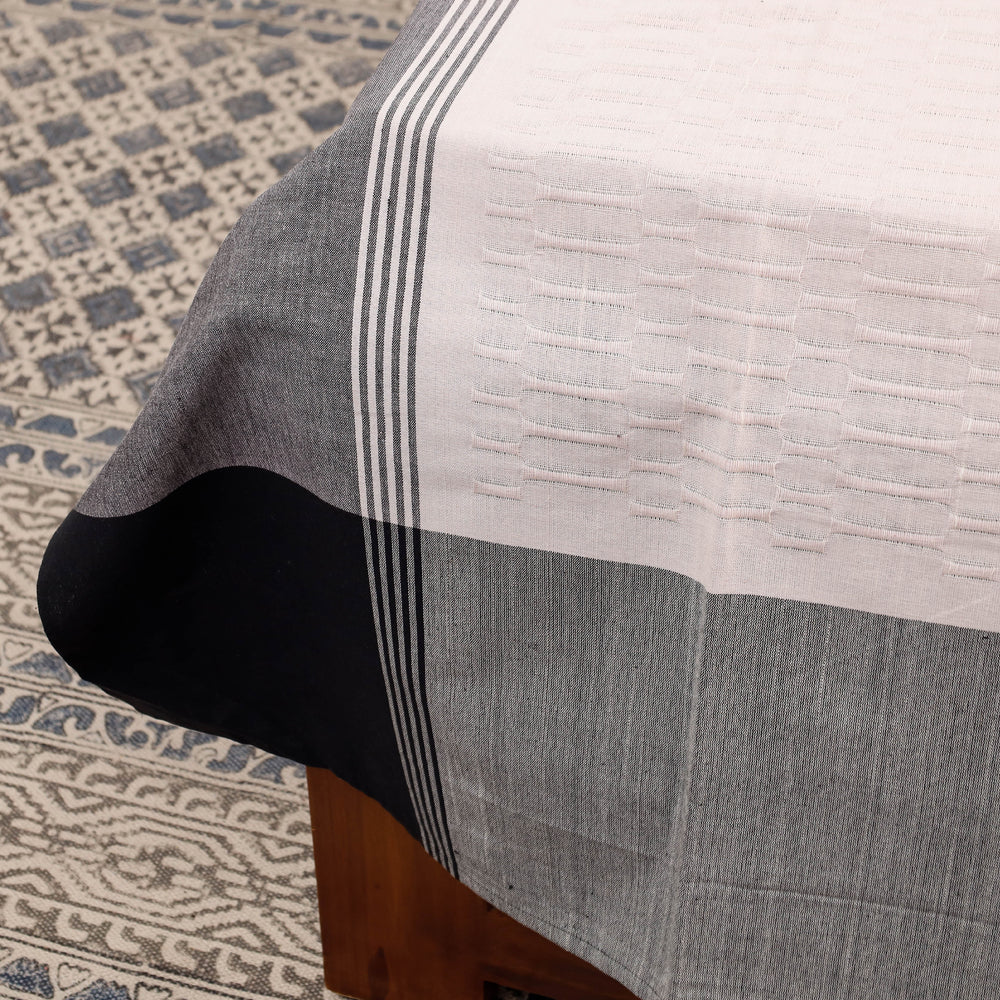 Pure Cotton Handloom Single Bedcover from Bijnor by Nizam (91 x 61 in)