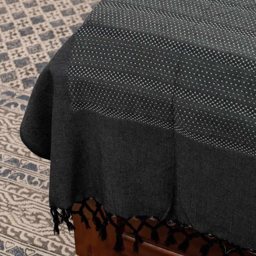 Pure Cotton Handloom Single Bedcover from Bijnor by Nizam (91 x 61 in)