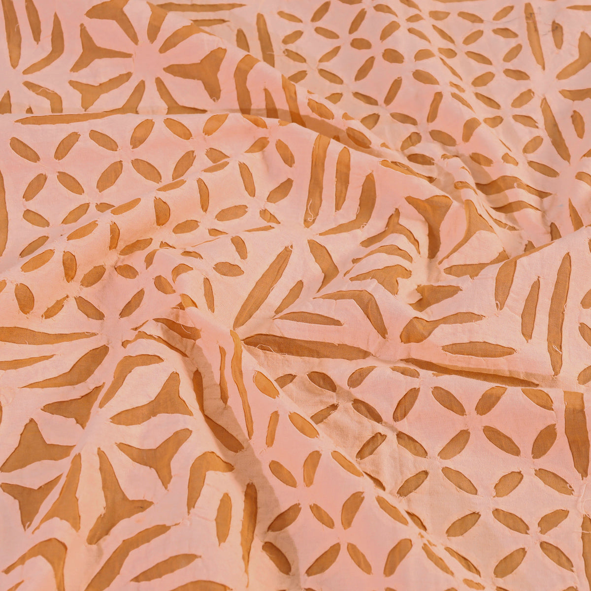 Barmer Applique Cutwork Cotton Single Bedcover (93 x 60 in)