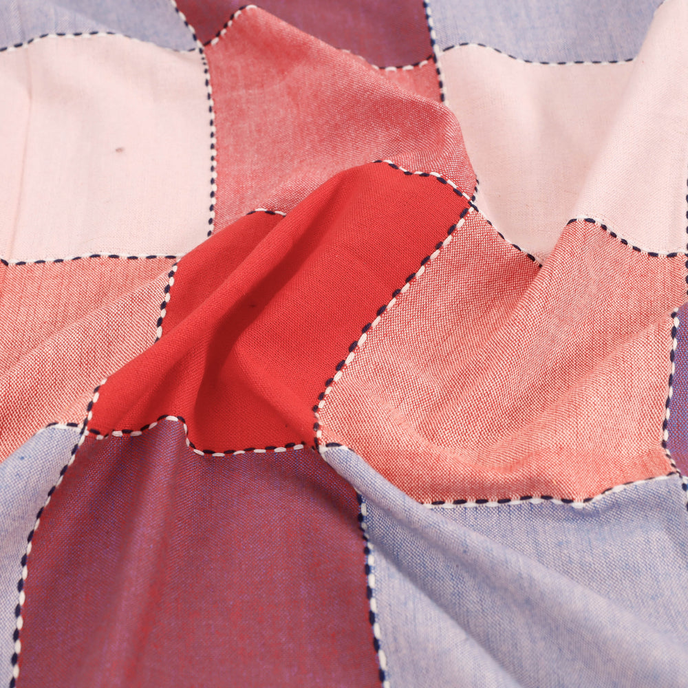 Pure Cotton Handloom Single Bedcover from Bijnor by Nizam (91 x 61 in)