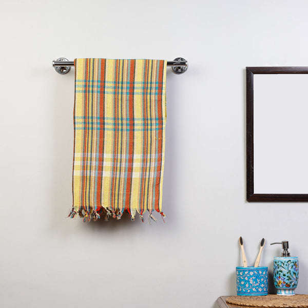 Buy Handloom Cotton Bath Towels by Rajgarh Handloom l iTokri
