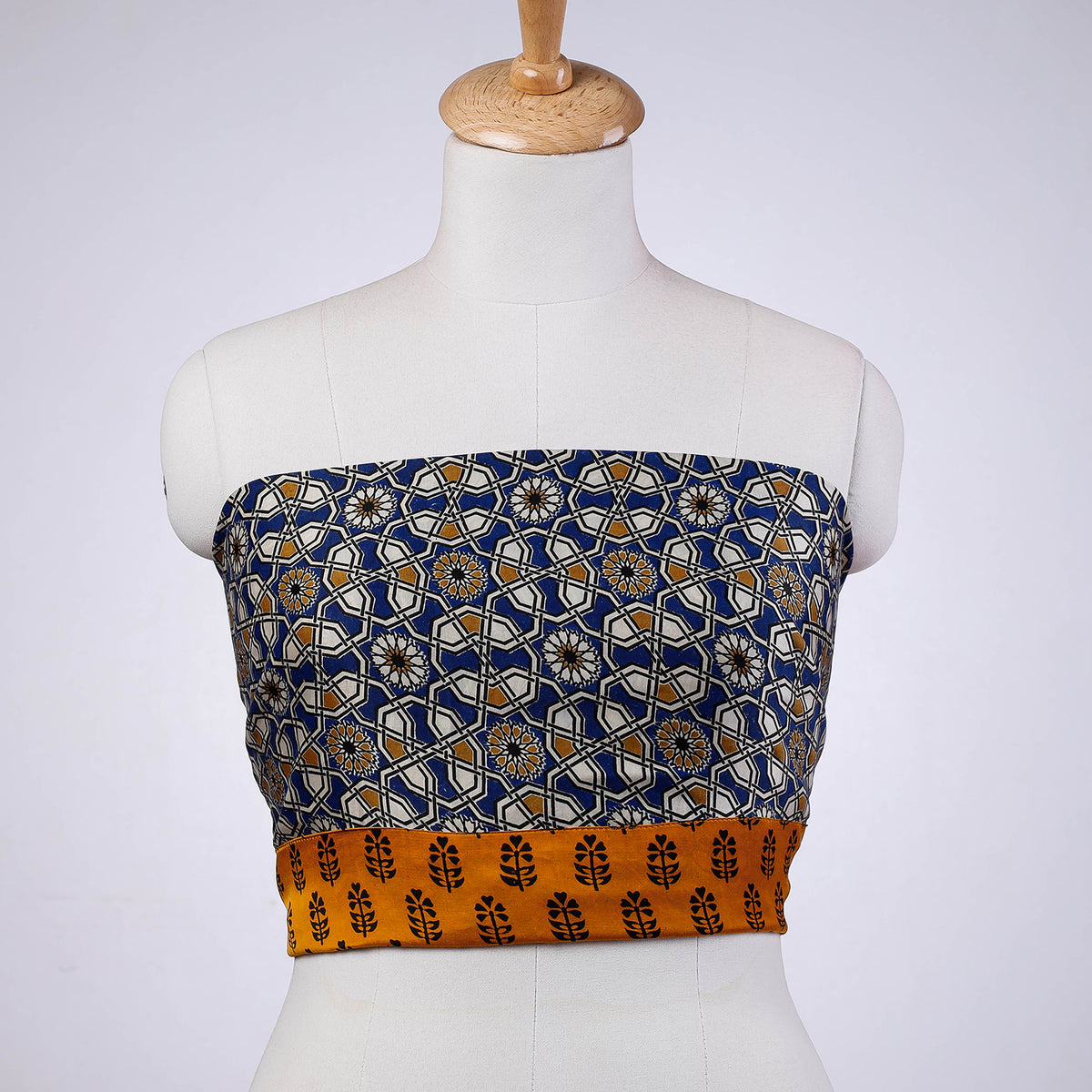 Rangoli Kutch Block Printing Modal Silk Blouse Material